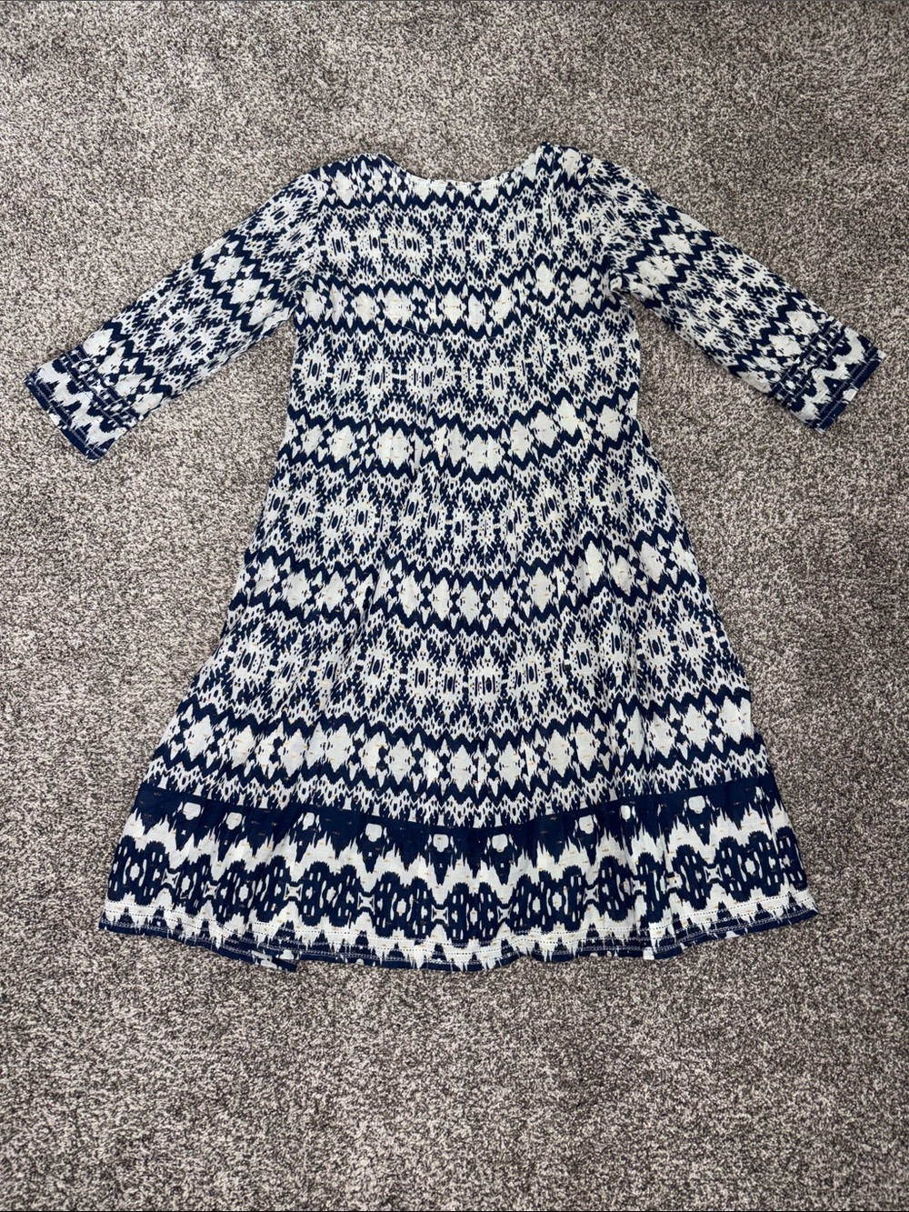 Lola Australia Morocco Mini/Midi Dress in 'Apple Navy' - Picture 7 of 7